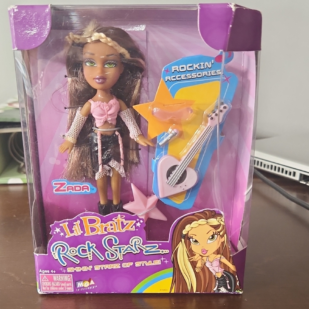 Pink and Purple Doll with Musical Accessories